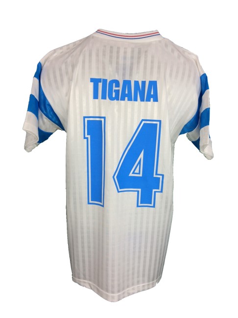 1990 Marseille Home Jersey TIGANA 14