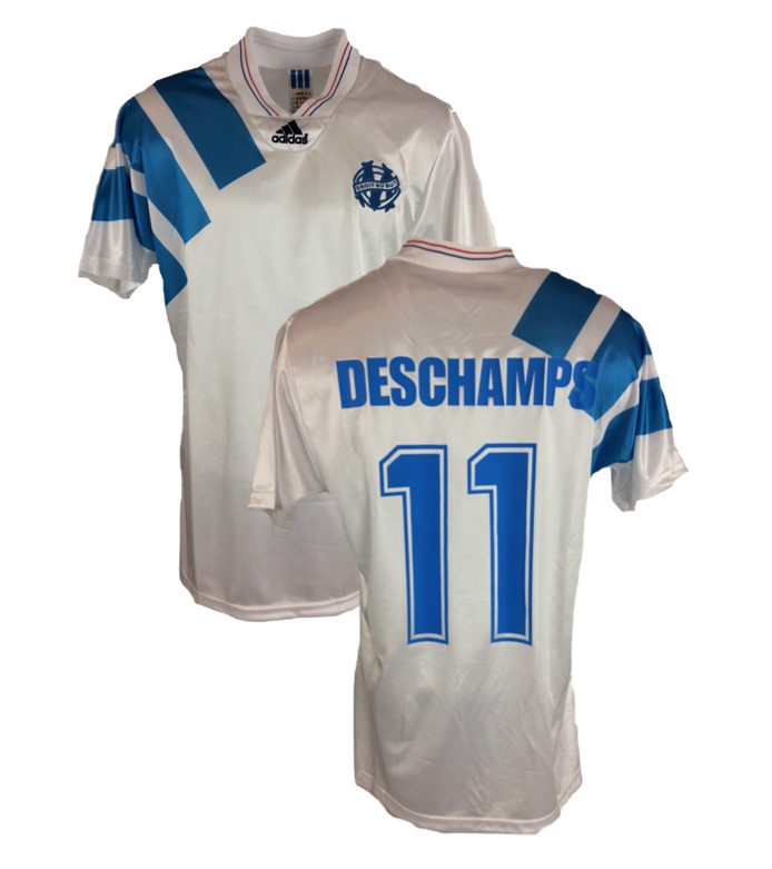 1993 Marseille Home Shirt DESCHAMPS#11 25th Anniversary Version