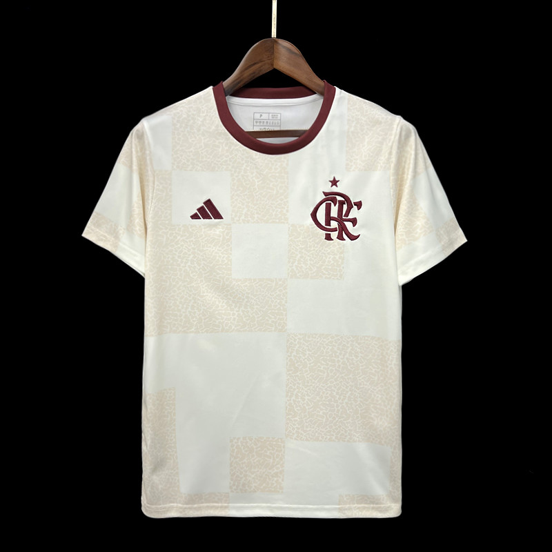 2024-2025 Flamengo Entrainement Blanc Maillot