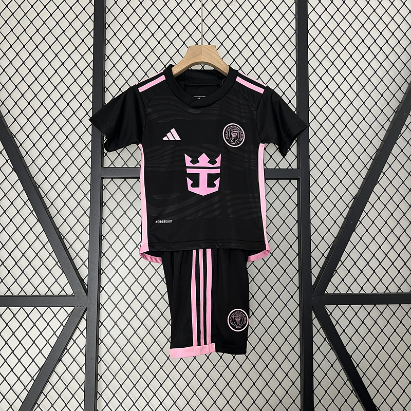 2024-25 Inter Miami Away Black Kids Kit Jersey