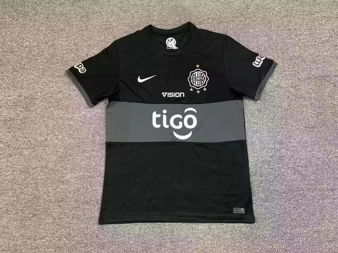 2024 25 Olimpia Asuncion Away Black Soccer Jersey