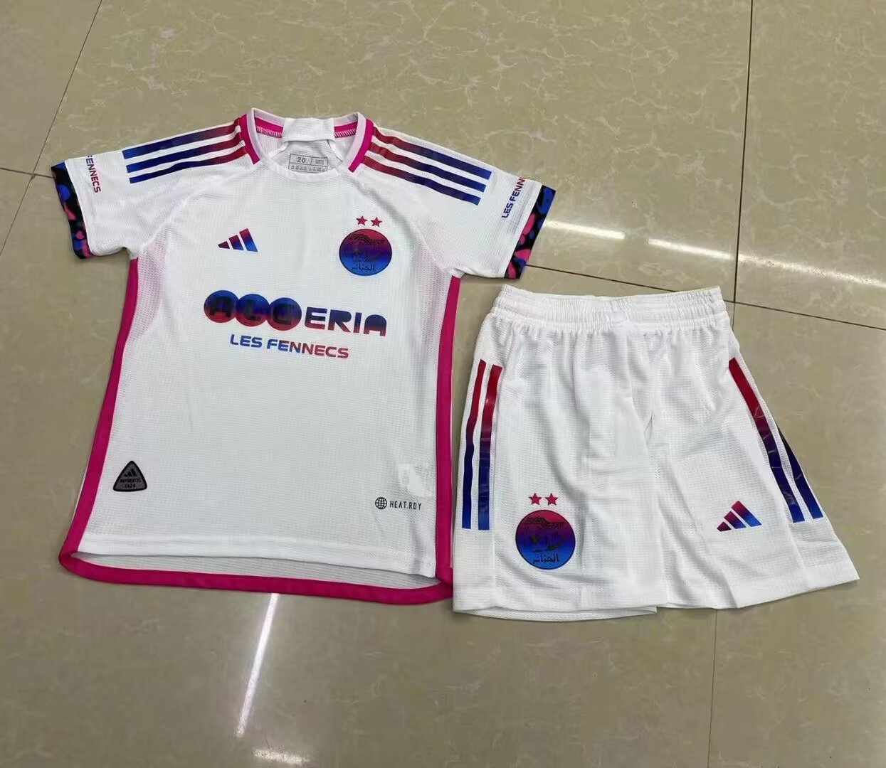 2024/25 Algeria Blanc Ensemble de Vetements de Enfants Maillot