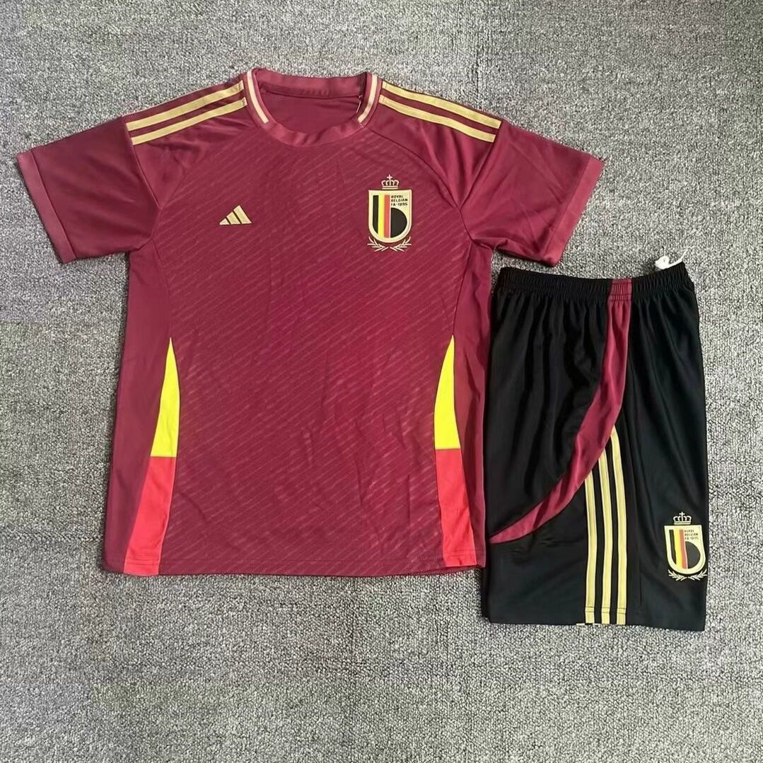 2024-25 Belgique Domicile Enfants Maillot