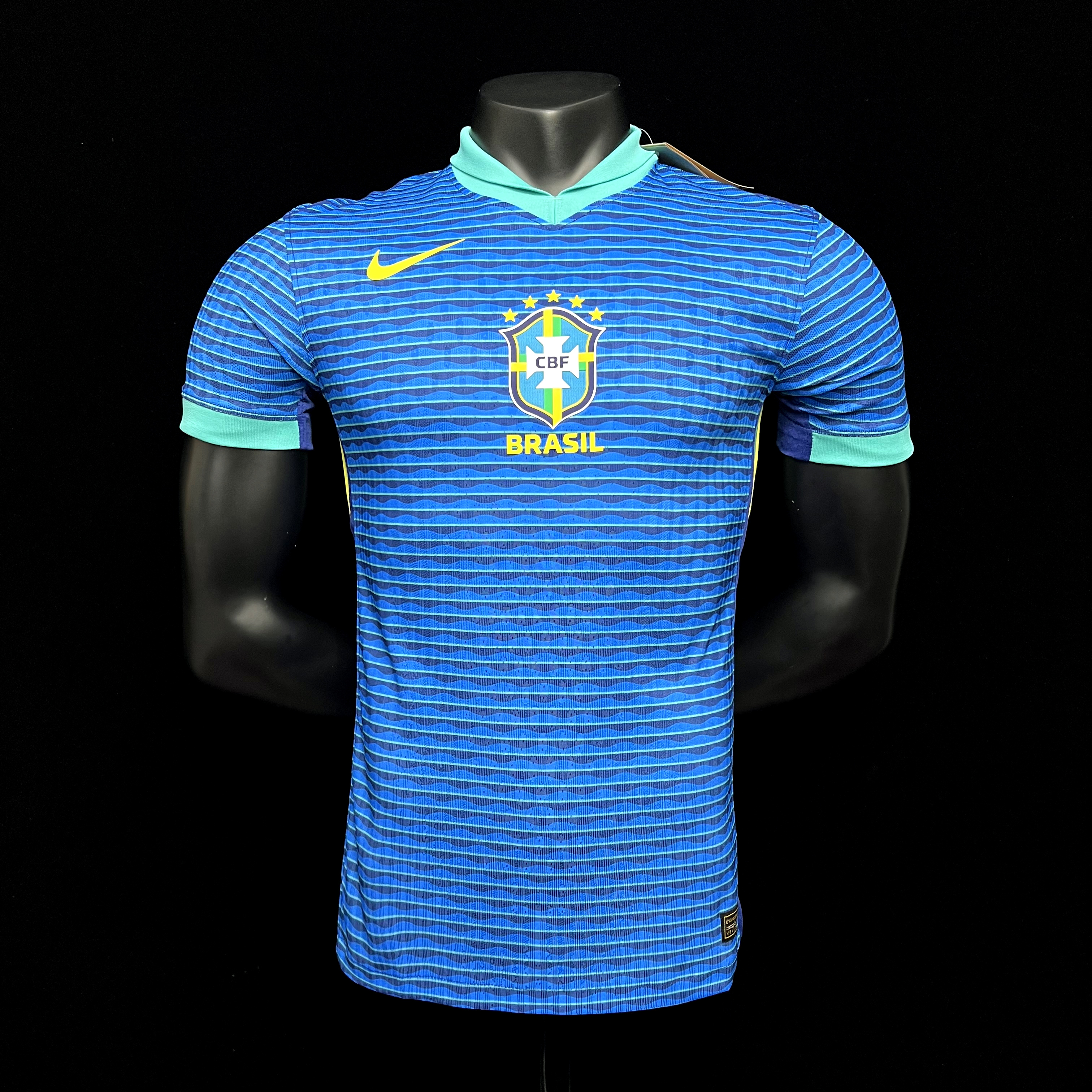 2024 25 Brazil Away Blue Authentic Jersey