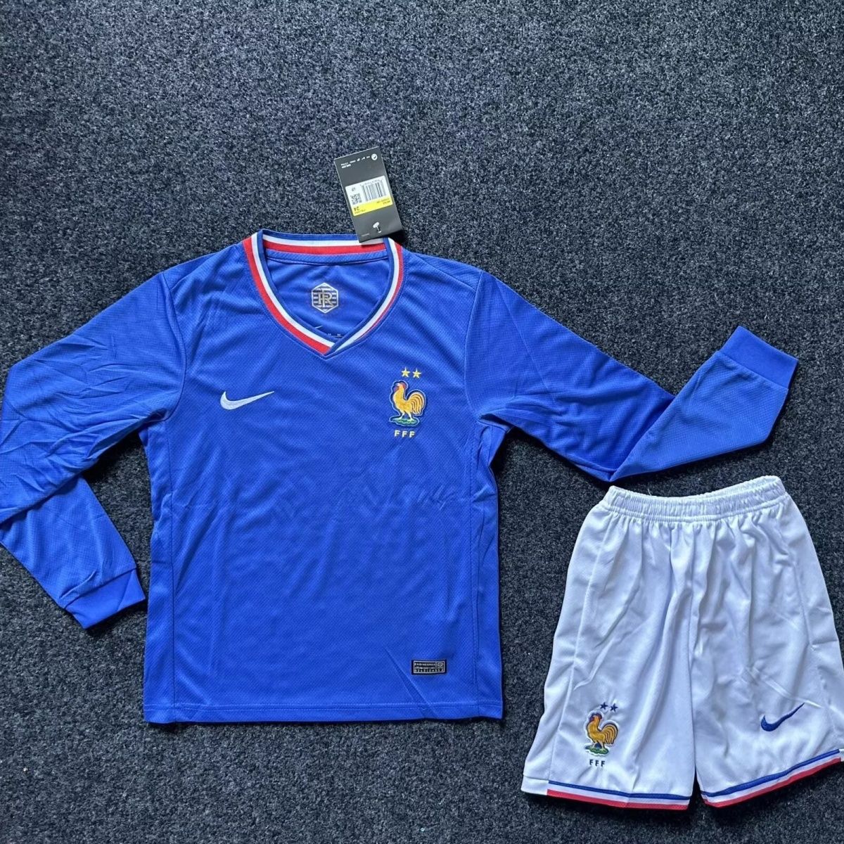 2024 2025 France Enfants Domicile Manches Longues Maillot