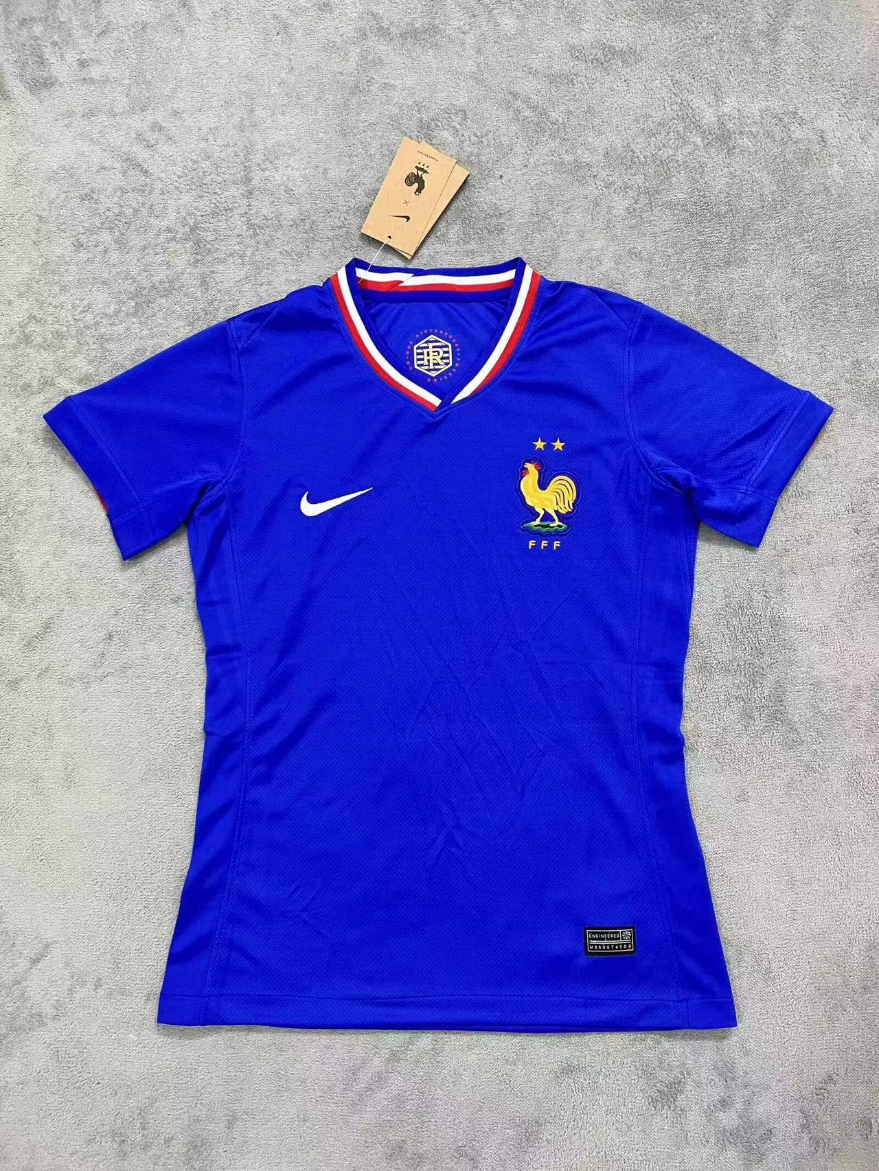 2024 25 France Home Woman Soccer Jersey