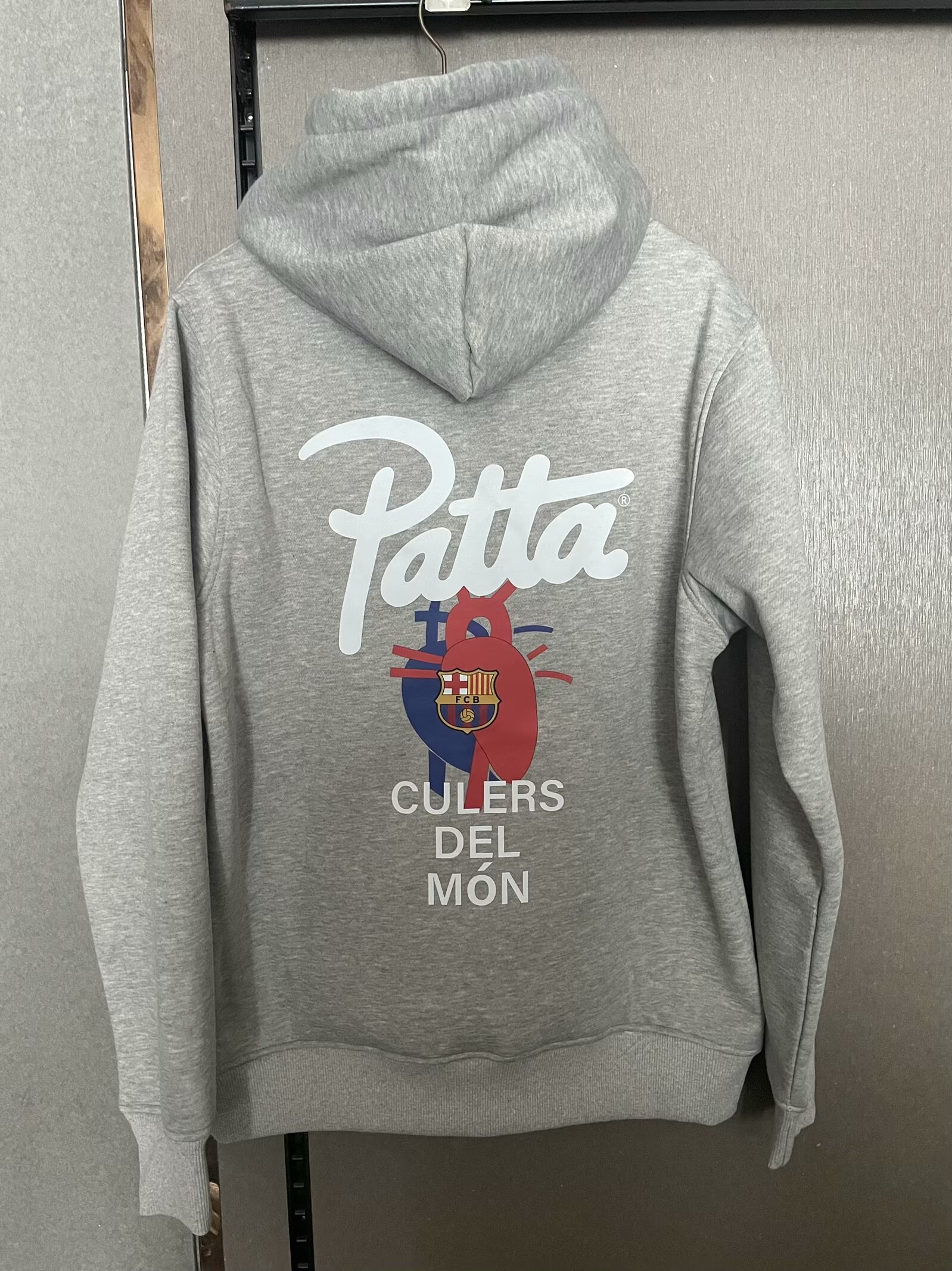 2024 2025 Barcelone Patta Hoodies Grise Maillot