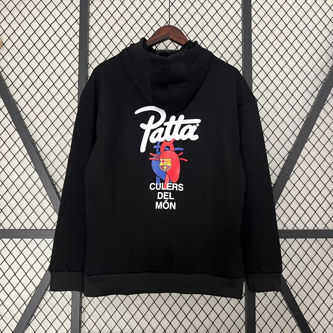 2024/2025 Barcelone Patta Hoodies Noir Maillot