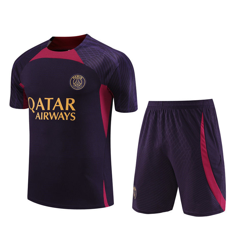 2024-2025 Paris Saint Germain Enfants Tenue Parent-Enfant Ensemble de Vetements de Entrainement Style-8 Maillot