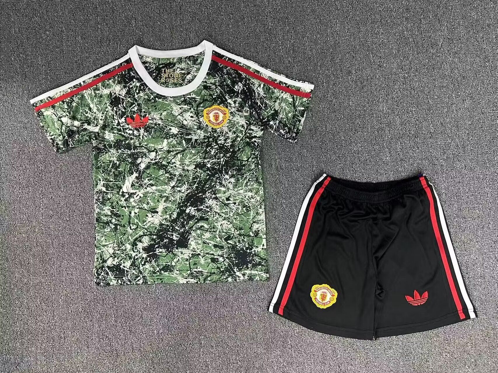 2024 25 Manchester United Green Special Edition Kids Kit Jersey