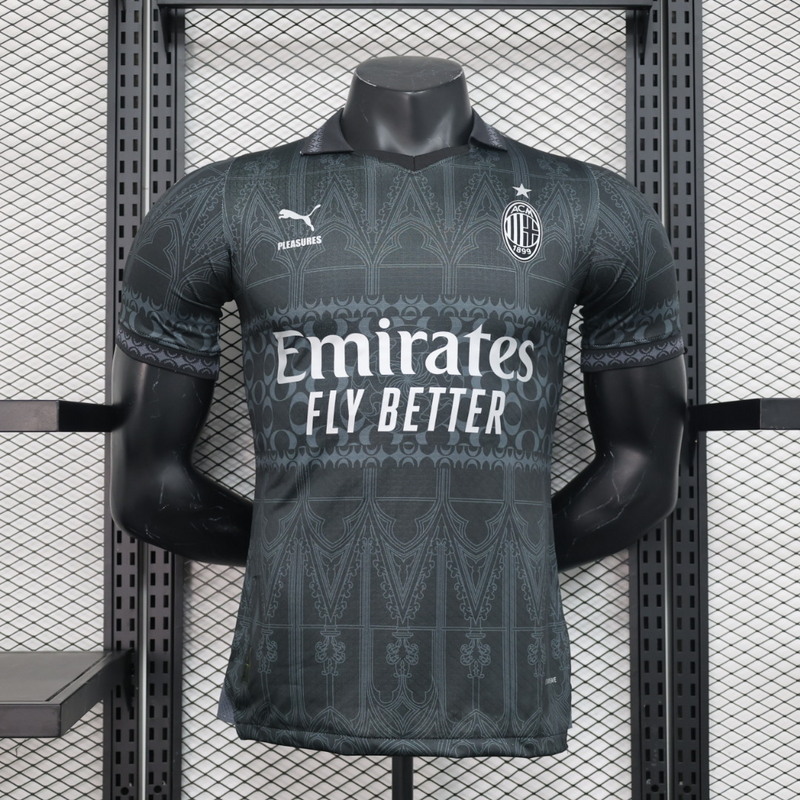 2024-2025 AC Milan Quatrieme Noir Authentique Maillot