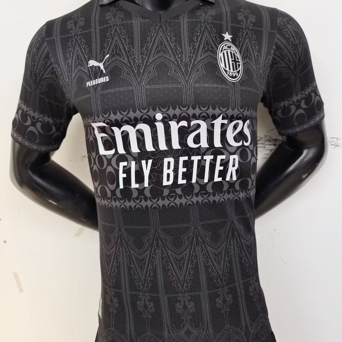 2024 25 AC Milan Troisieme Authentique Noir Maillot