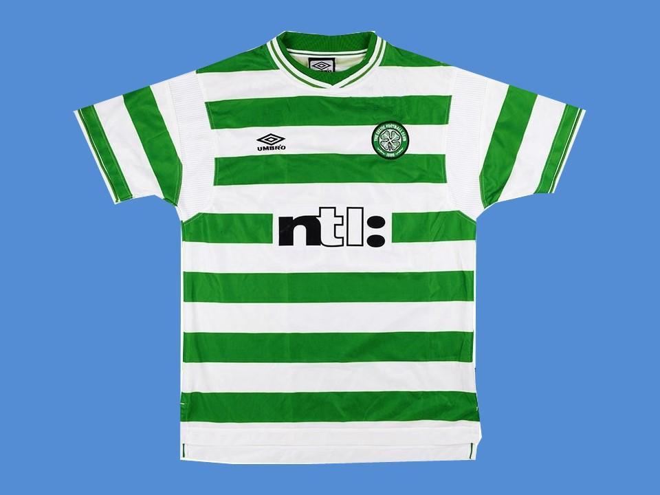 1999 2000 Celtic Domicile Maillot