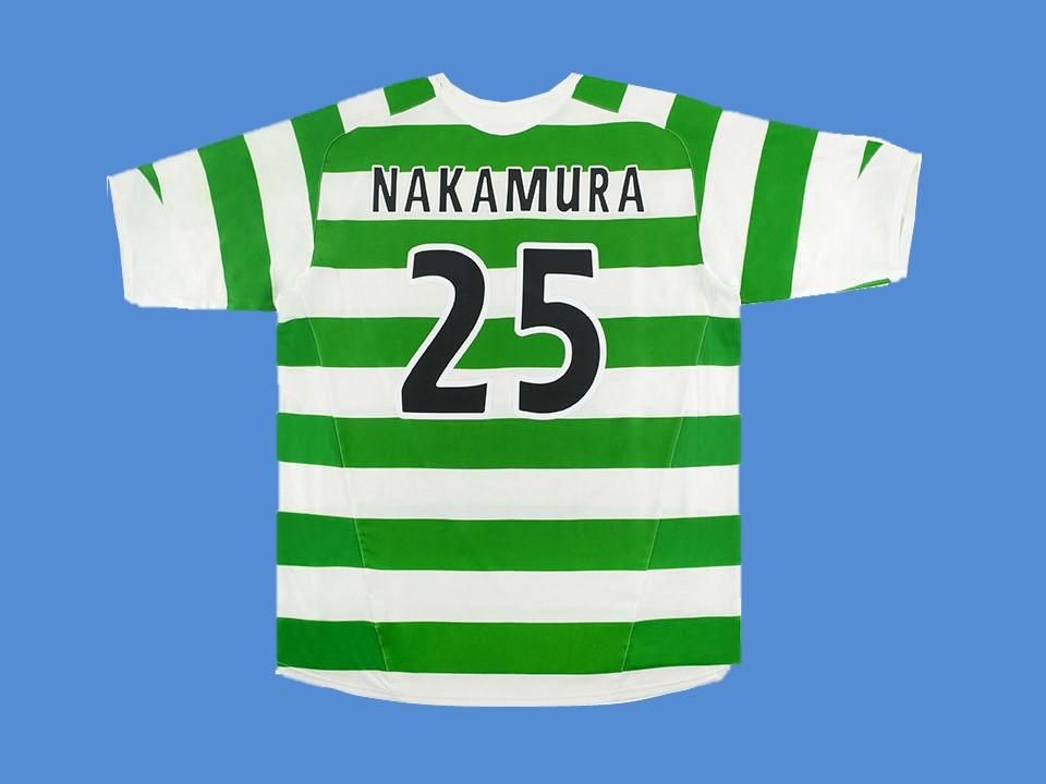 2005 2007 Celtic Domicile Maillot Nakamura #25