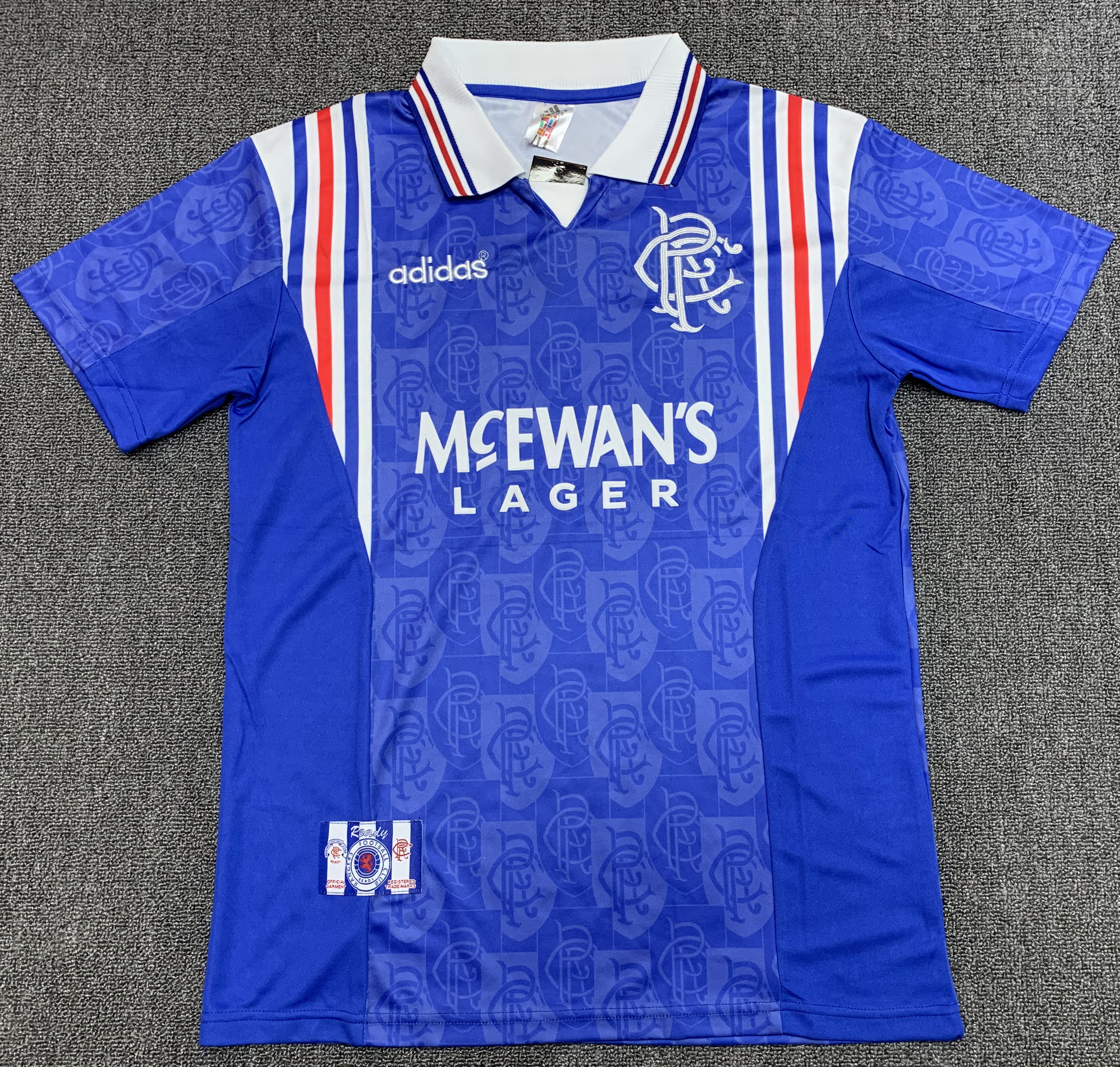 1996-97 Rangers FC Domicile Maillot