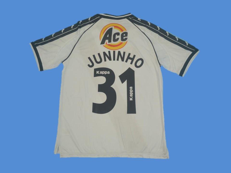 2000 2001 Vasco Da Gama Jersey White Juninho #31