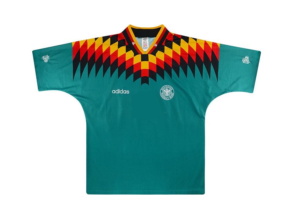 1994 Allemagne Exterieur Chemise Vert Coupe du Monde