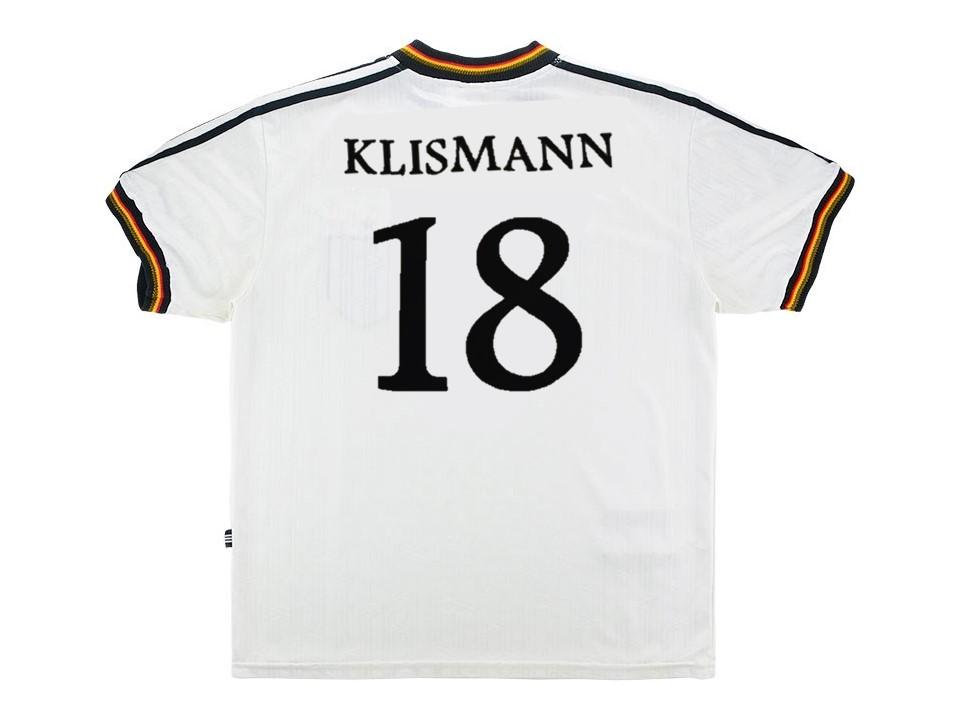 1996 Allemagne Domicile Chemise Klinsmann #18