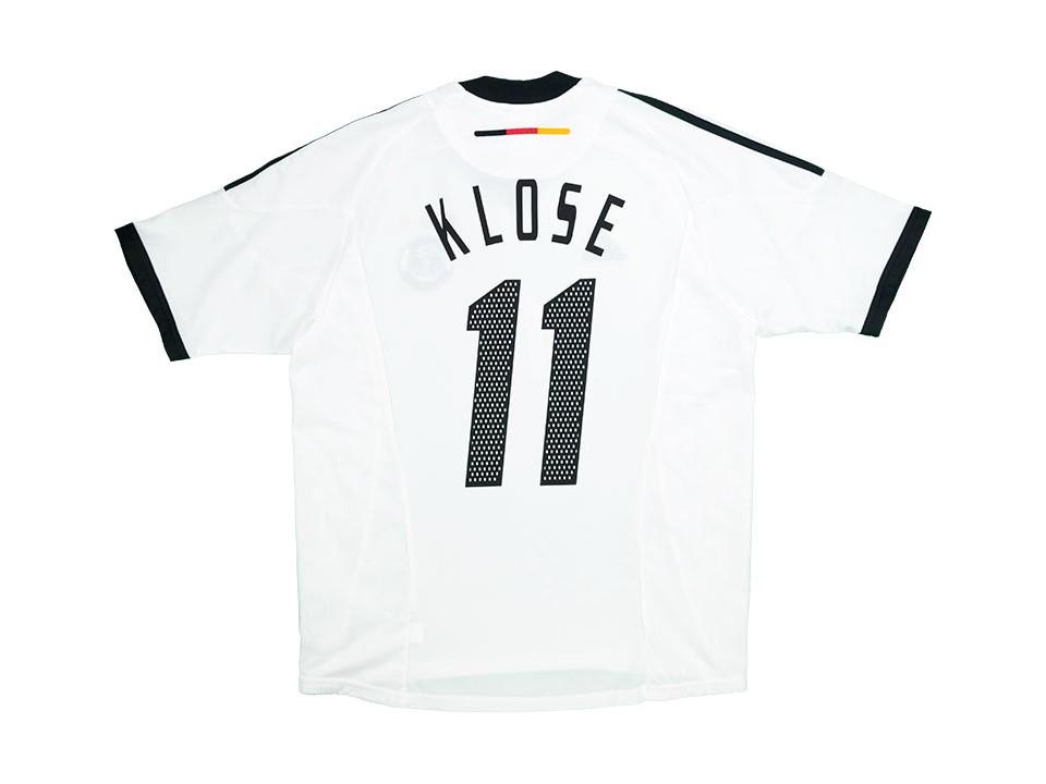 2002 Allemagne Domicile Chemise Klose #11 Coupe du Monde