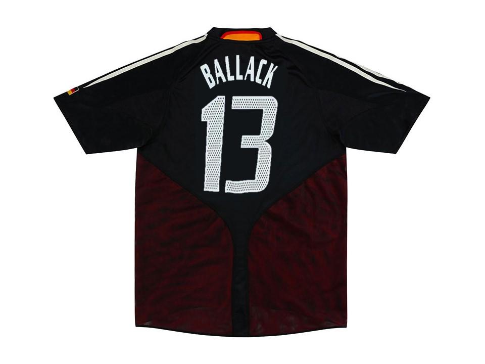 2004 Allemagne Exterieur Chemise Ballack #13