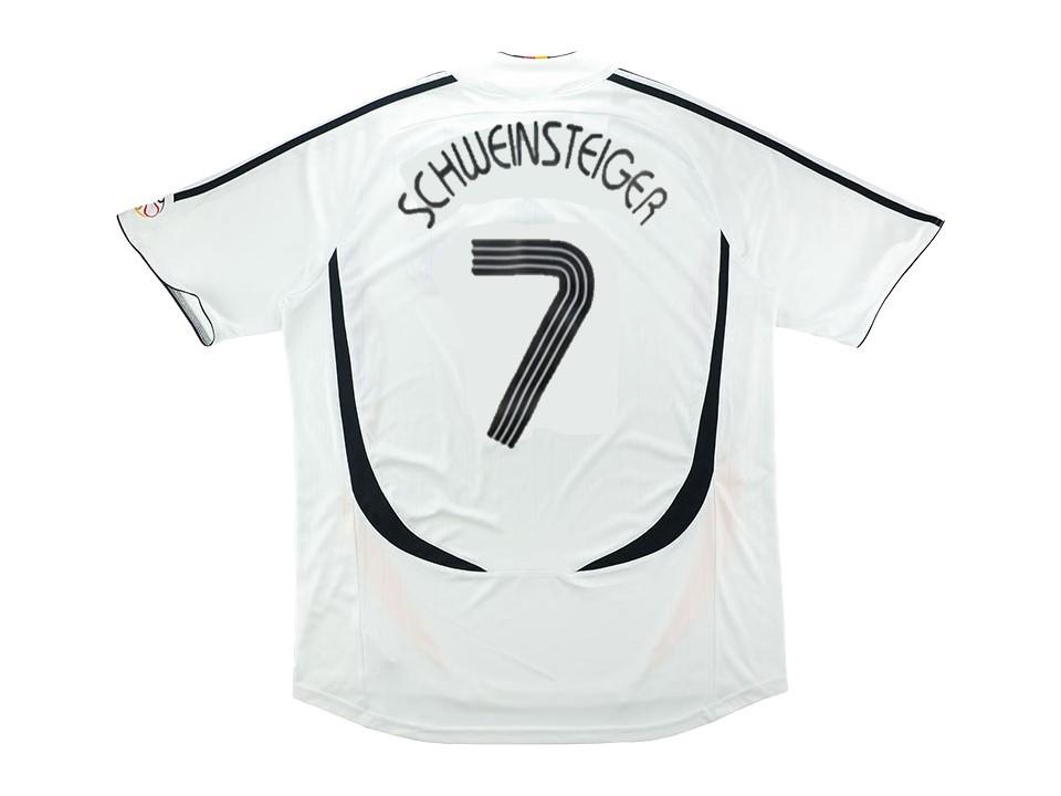 2006 Allemagne Domicile Chemise Schweinsteiger #7 Coupe du Monde