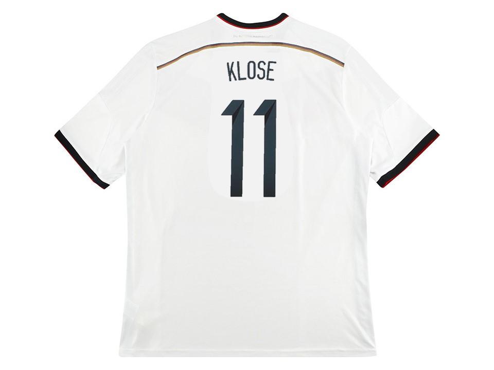 2014 Allemagne Domicile Chemise Klose #11 Coupe du Monde