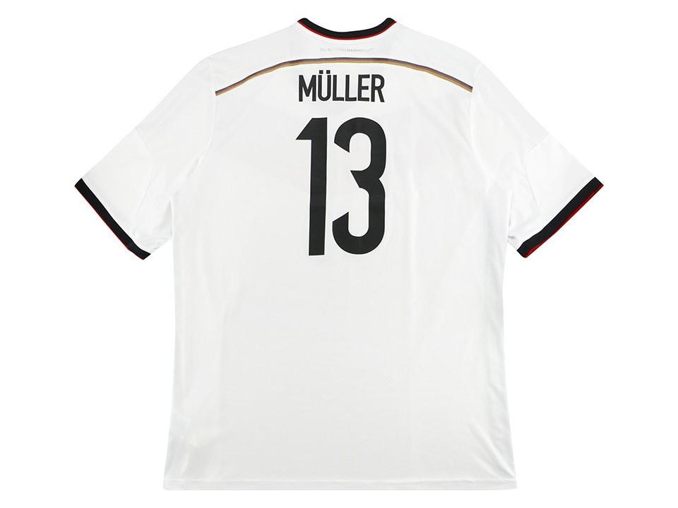 2014 Allemagne Domicile Chemise Muller #13 Coupe du Monde