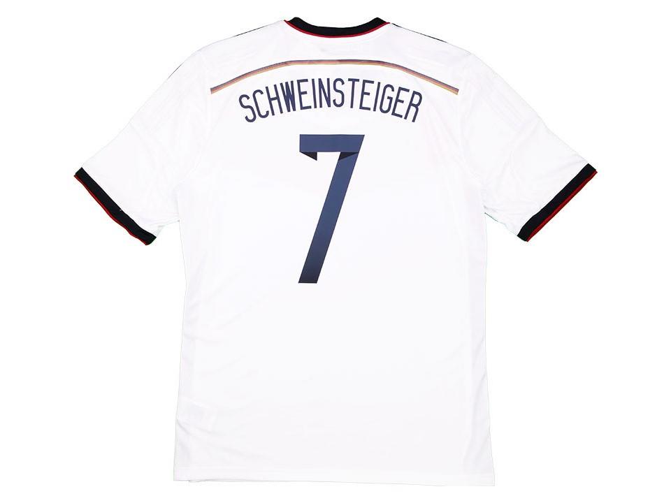 2014 Allemagne Domicile Chemise Schweinsteiger #7 Coupe du Monde