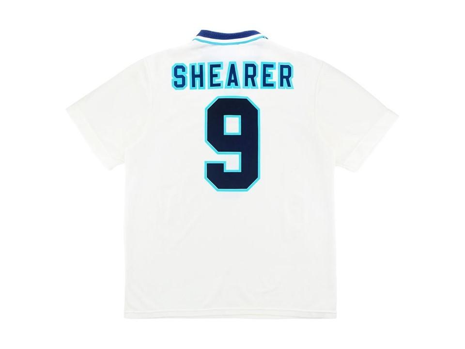 1996 Angleterre Domicile Chemise Shearer #9