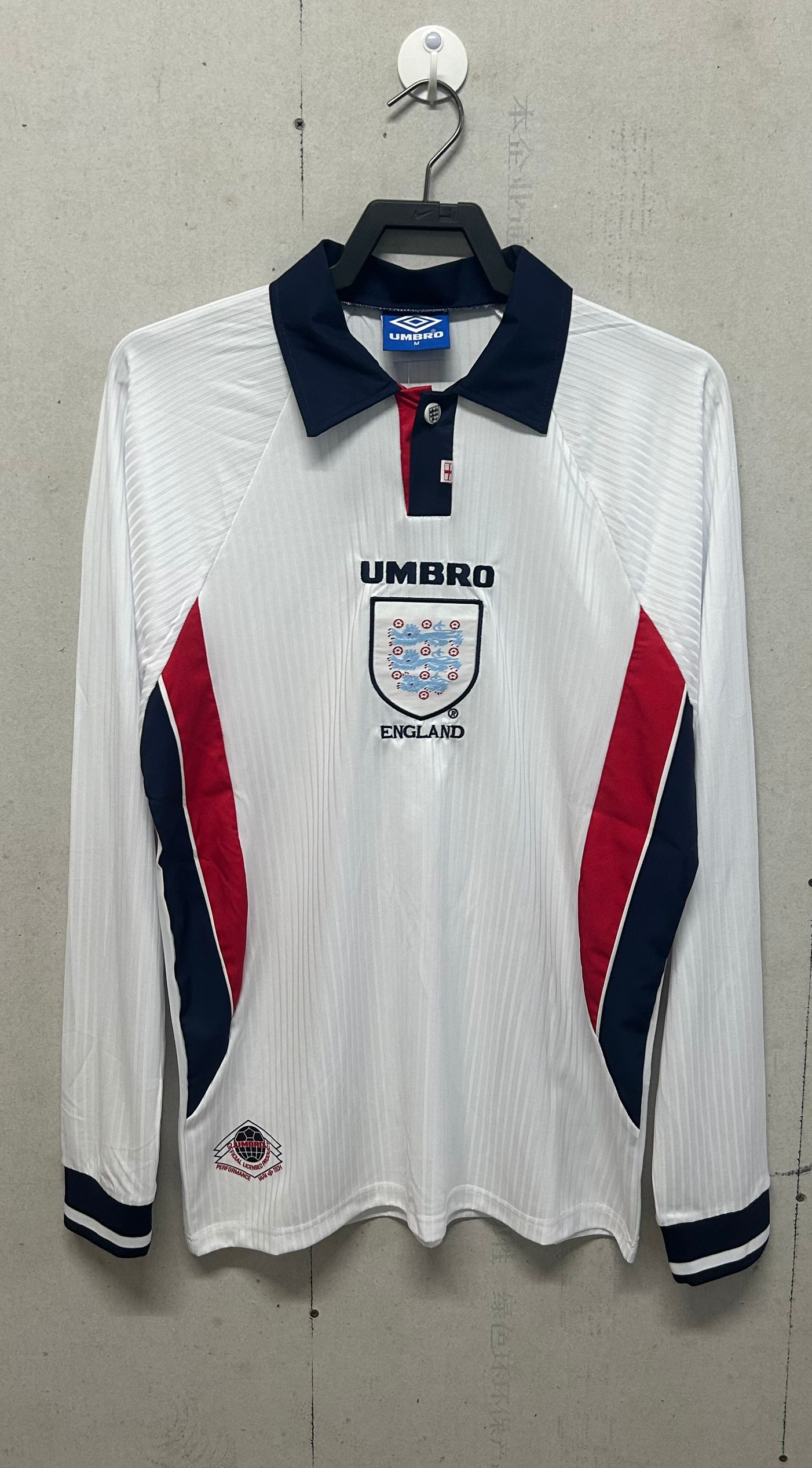 1998 Angleterre Domicile Manches Longues Maillot