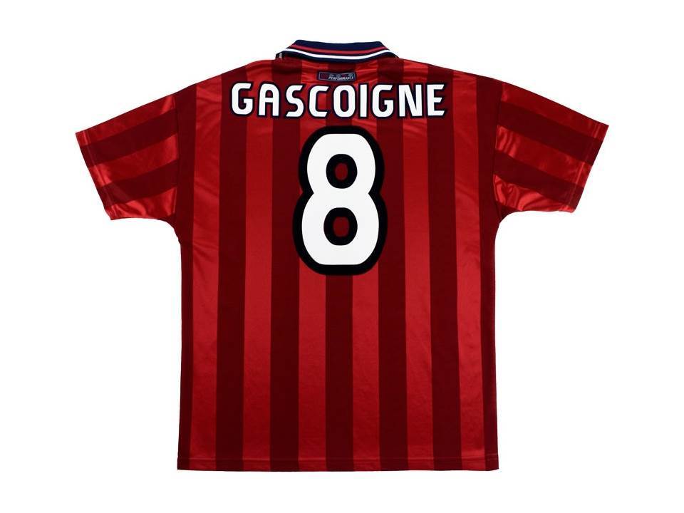 1998 Angleterre Exterieur Chemise Gascoigne #8