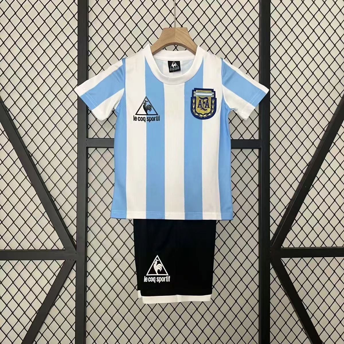 1986 Argentina Home Kids Jersey