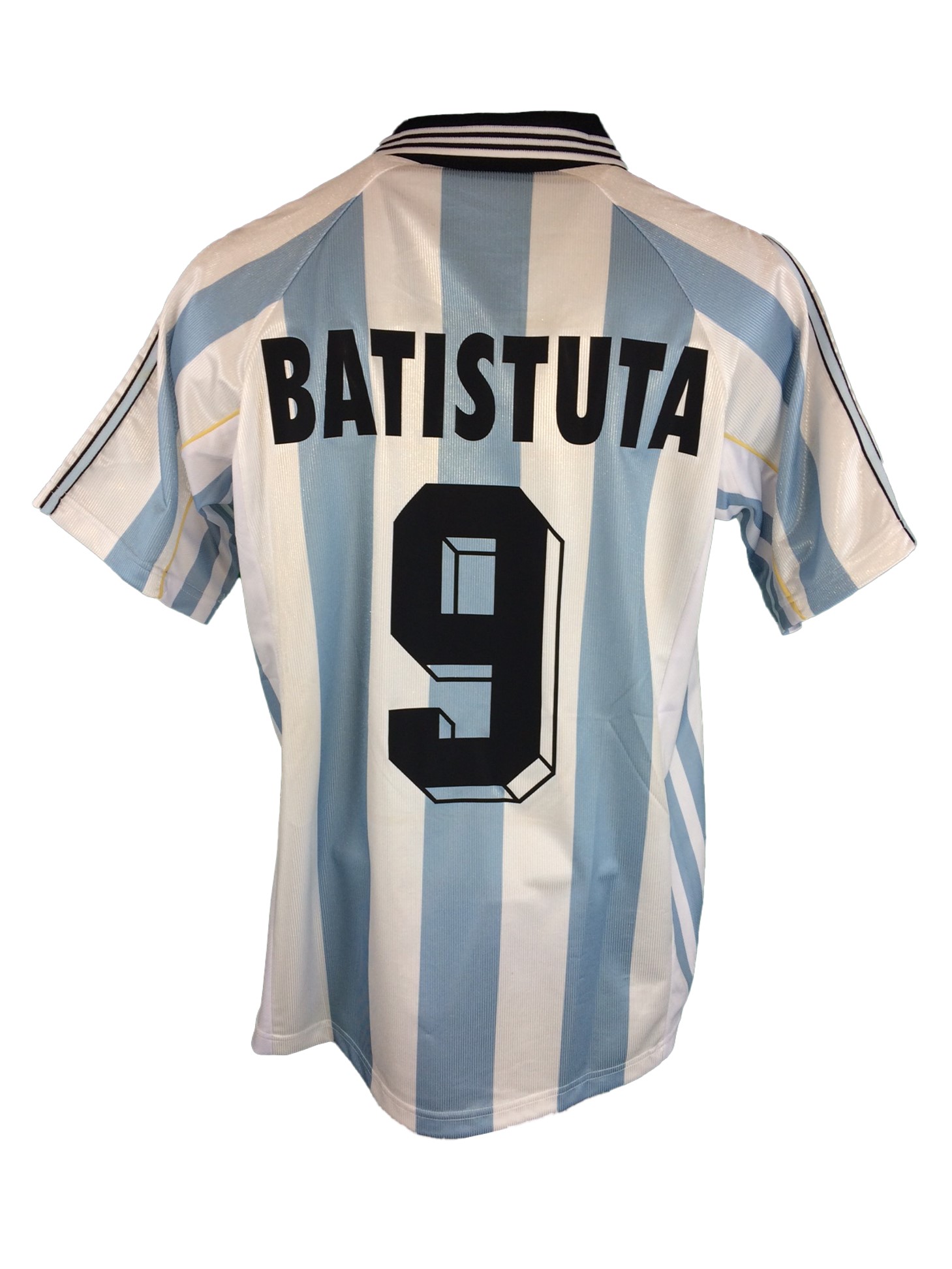 1998 Argentine Domicile Maillot Batistuta #9 Coupe du Monde