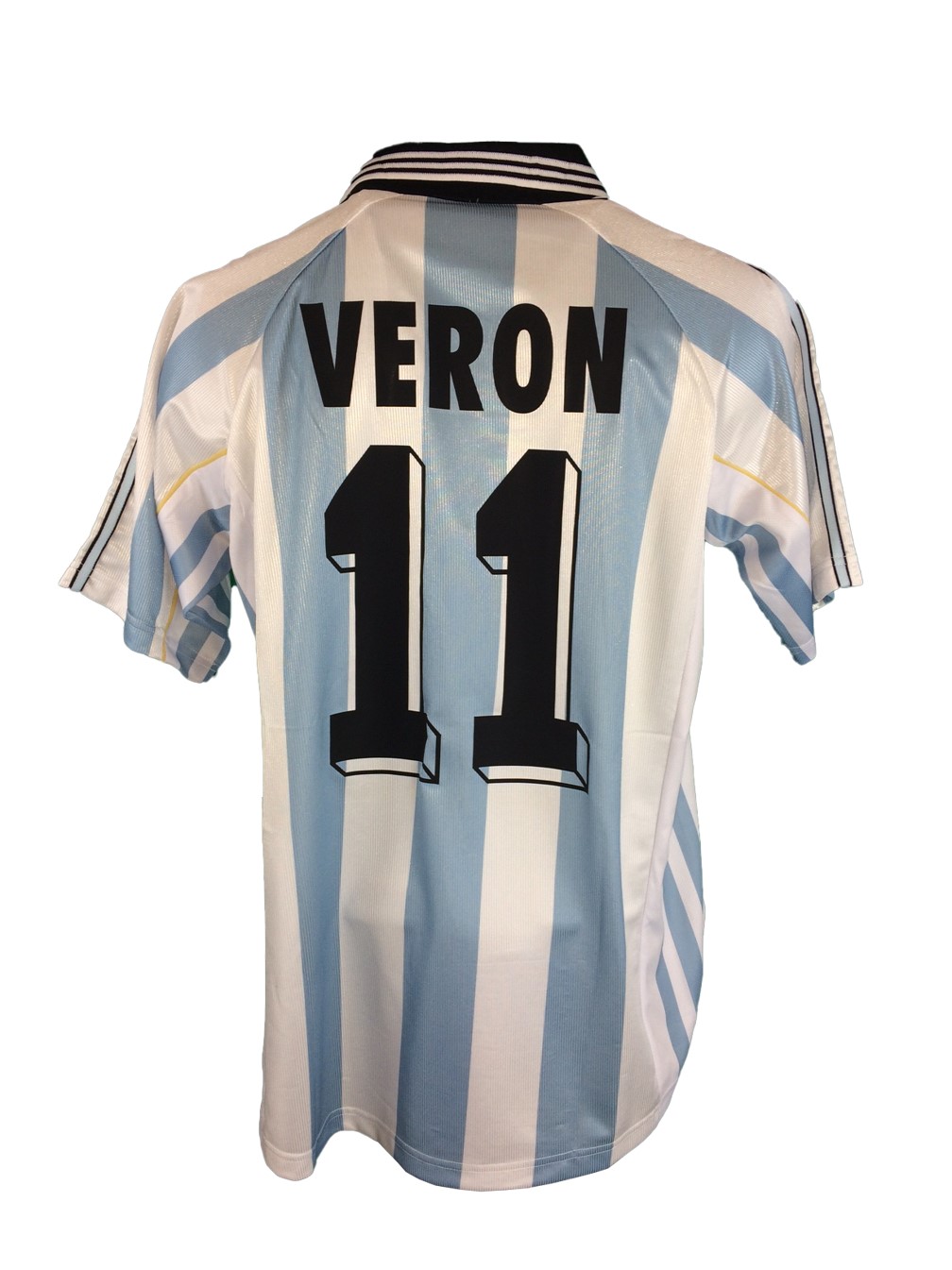 1998 Argentina Home Jersey Veron #11 World Cup