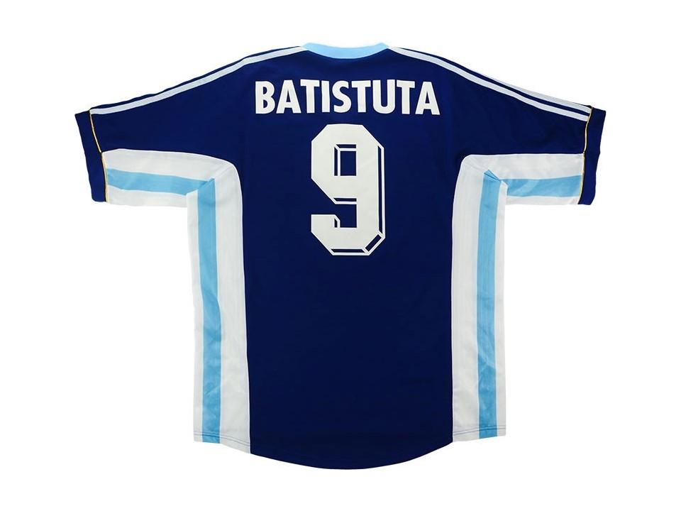 1998 Argentine Exterieur Maillot Batistuta #9 Coupe du Monde