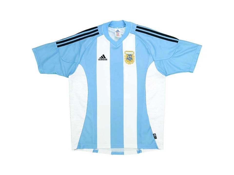 2002 Argentine Domicile Maillot Coupe du Monde