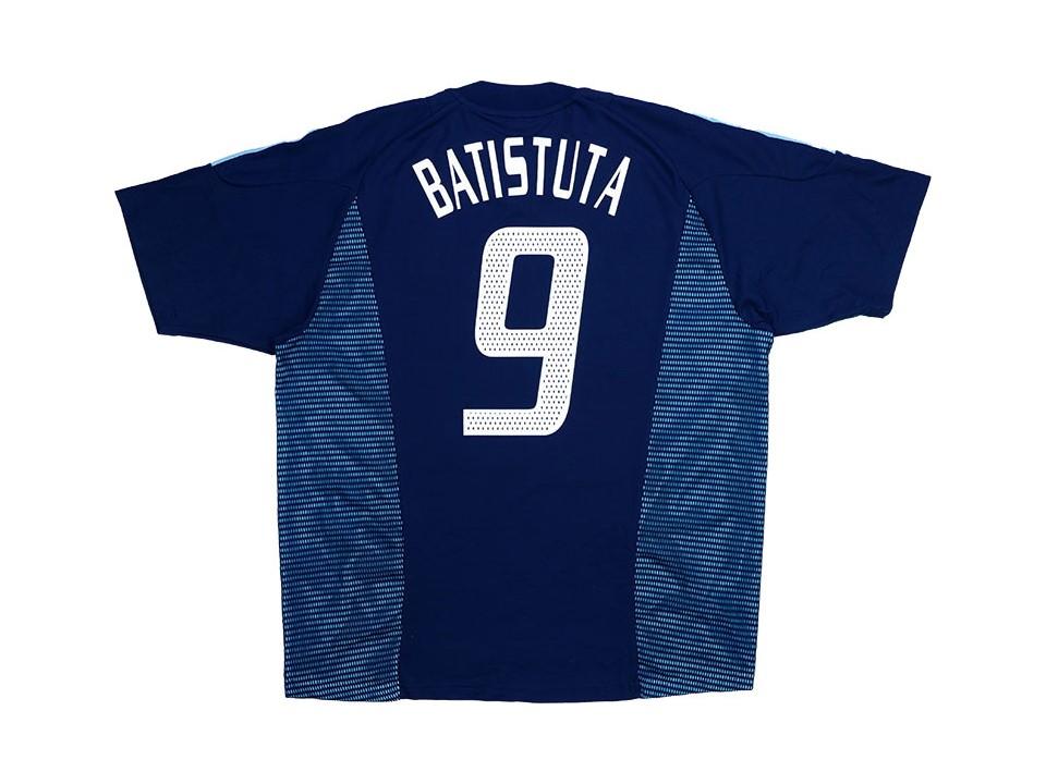 2002 Argentine Exterieur Maillot Batistuta #9 Coupe du Monde