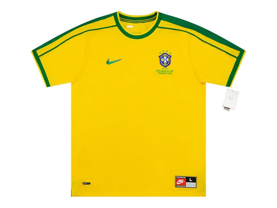 1998 Bresil Domicile Maillot Coupe du Monde