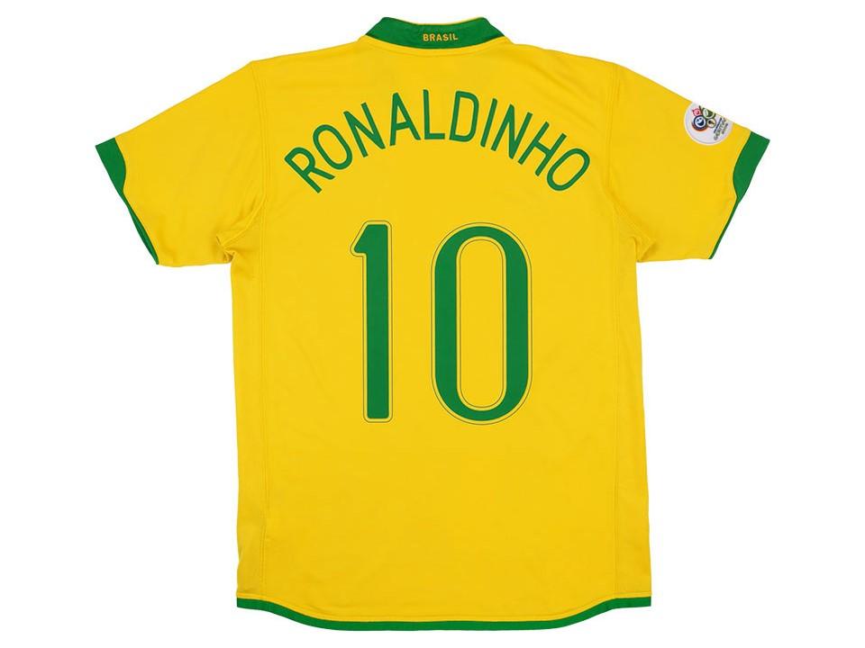 2006 Brazil Home Jersey Ronaldinho #10