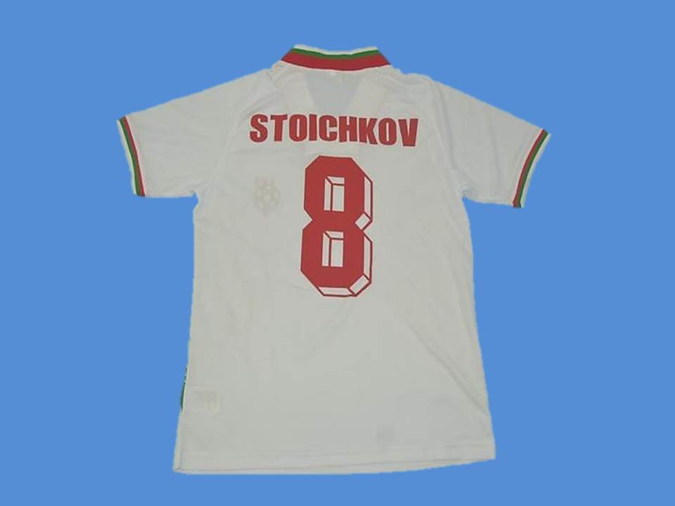 1994 Bulgarie Domicile Maillot Stoichkov #8 Coupe du Monde