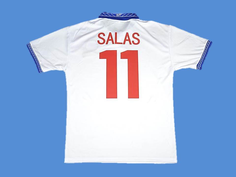 1998 Chili Exterieur Maillot Salas #11 Coupe du Monde