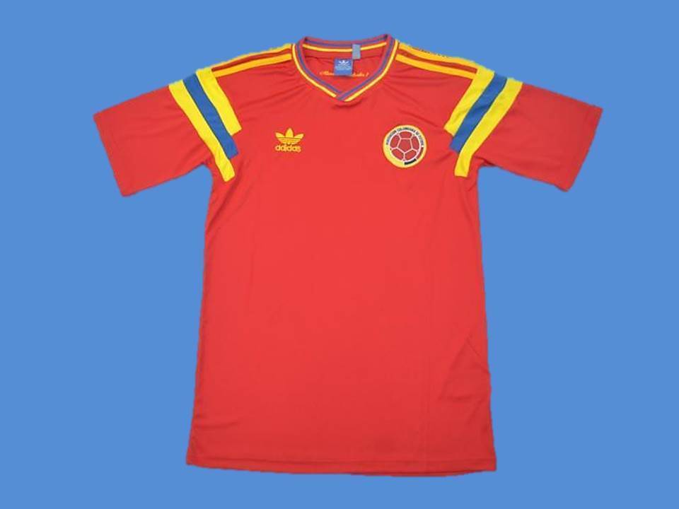 1990 Colombie Domicile Maillot Coupe du Monde