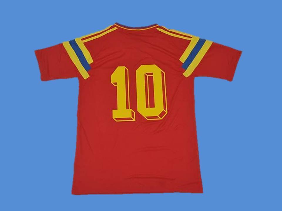 1990 Colombie Domicile Maillot Number #10 Coupe du Monde