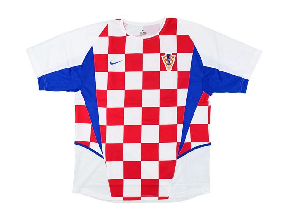 2002 Croatie Domicile Chemise  Coupe du Monde