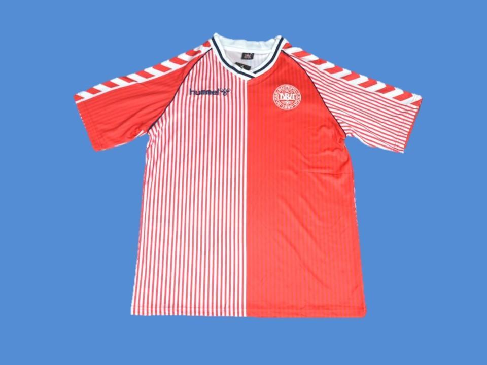 1986 Danemark Domicile Maillot