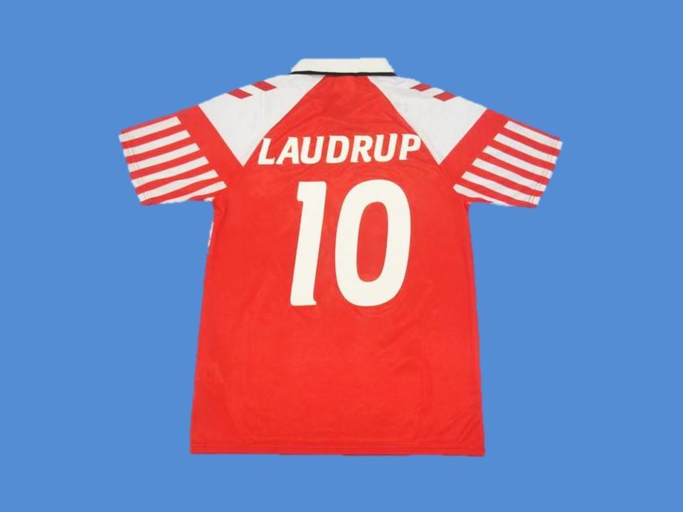 1992 Danemark Domicile Maillot B. Laudrup #10