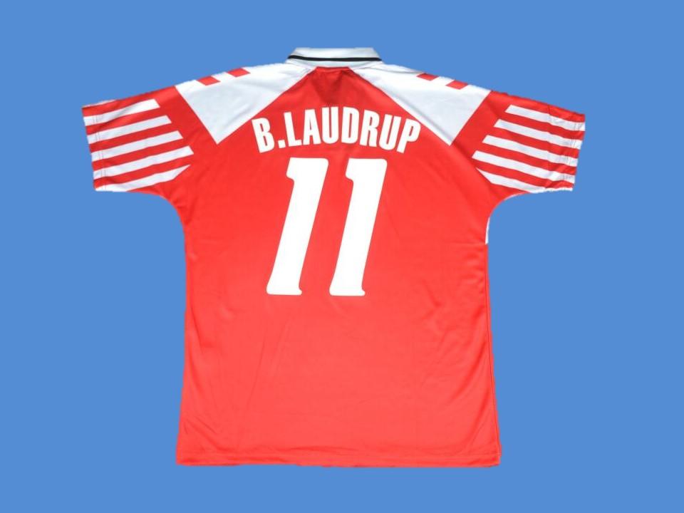 1992 Danemark Domicile Maillot B. Laudrup #11