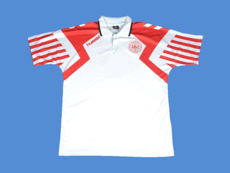 1992 Danemark Exterieur Maillot