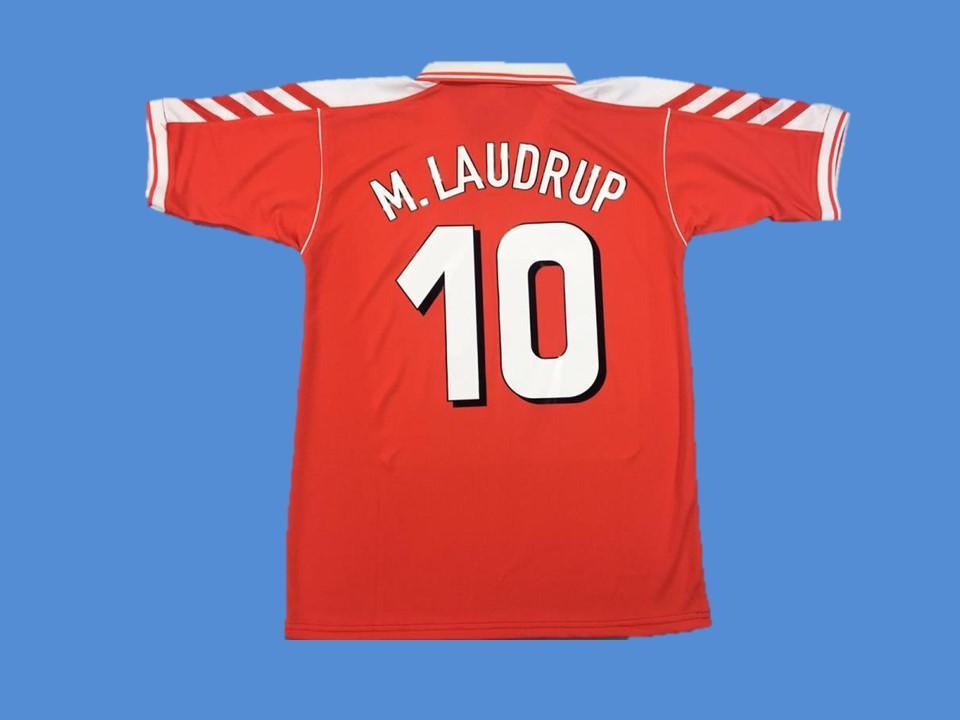 1998 Danemark Domicile Maillot M Laudrup #10