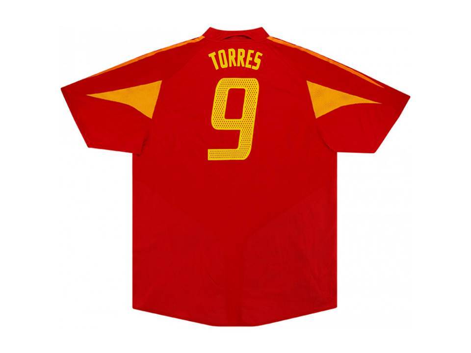 2004 2006 Spain Home Shirt Torres #9